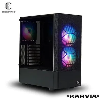 Casing PC CUBE GAMING KARVIA - ATX - TEMPERED GLASS / Casing Gaming