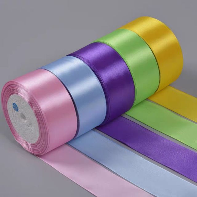 (Ruy băng satin) Ruy băng vải cuôn♤ bản 4cm cuộn dài 22m♤