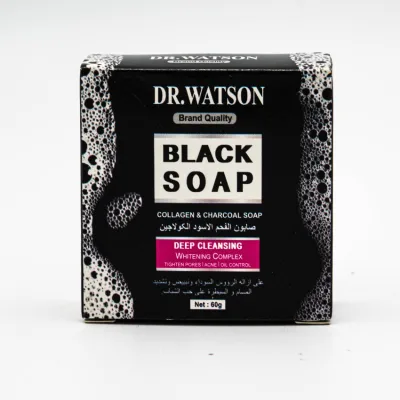 DR. WATSON BLACK SOAP COLLAGEN AND CHARCOAL SOAP