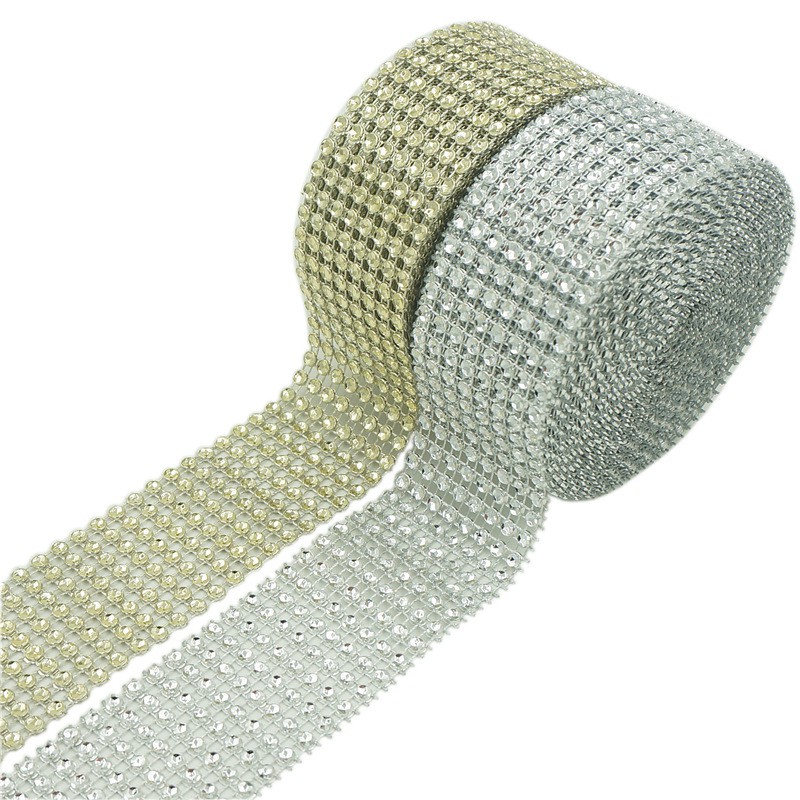 Ruy băng lưới đá,dải ruy băng lưới đá hạt nhỏ bản rộng 1cm,2cm,3cm,4cm,5cm cuộn 9m