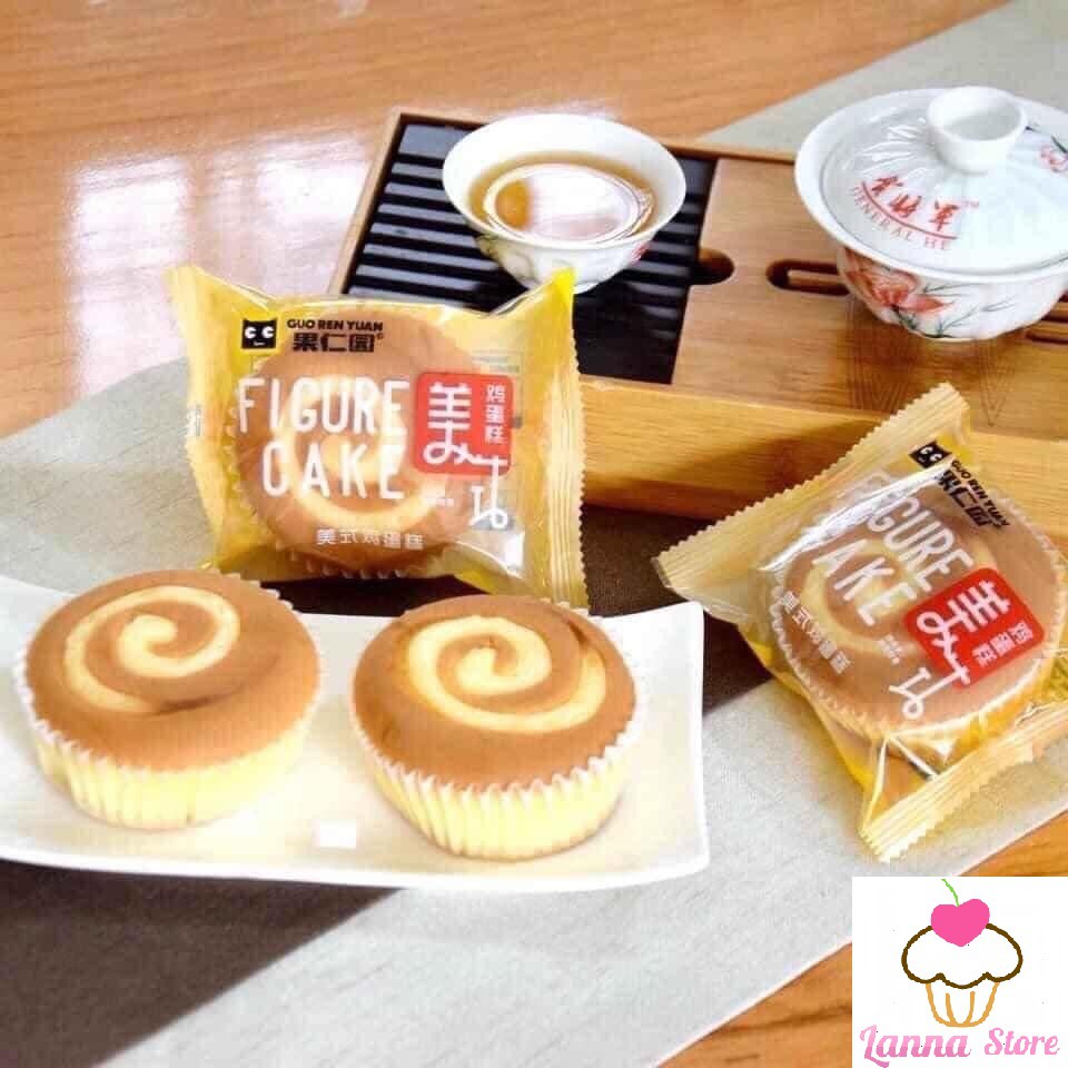 Bông lan tròn cuộn phomai figure cake - đài loan