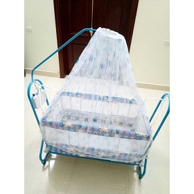Nôi võng 3 trong 1 tự đưa 2 tầng dành cho 2 bé ( tặng kèm 2 dây curoa)