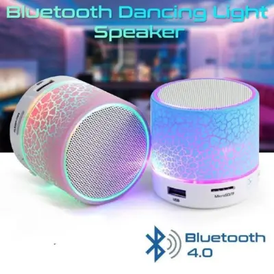 Colorful LED Light Mini Portable Bluetooth Speaker Support USB/ AUX/ TF Card