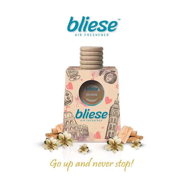 BLIESE CAR PERFUME AIR FRESHENER WOODEN CAP PEWANGI KERETA