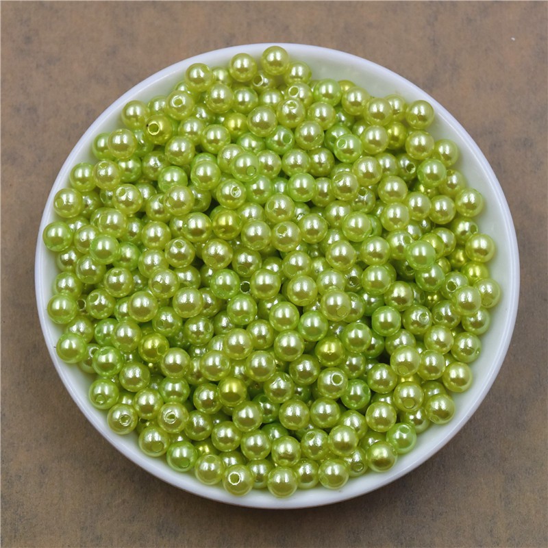 100g hạt trai,hạt cườm nhân tạo có lỗ loại 5mm,10mm