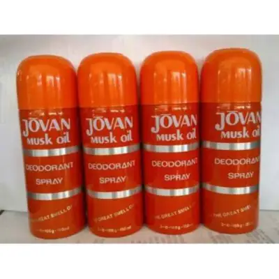 JOVAN MUSK OIL Deodorant Spray 30ml Orange (kecil)