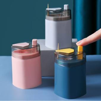 Hũ đựng tăm xỉa răng ấn nút tự động (SP005523)