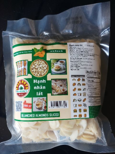 200g hạnh nhân lát trang trí bánh