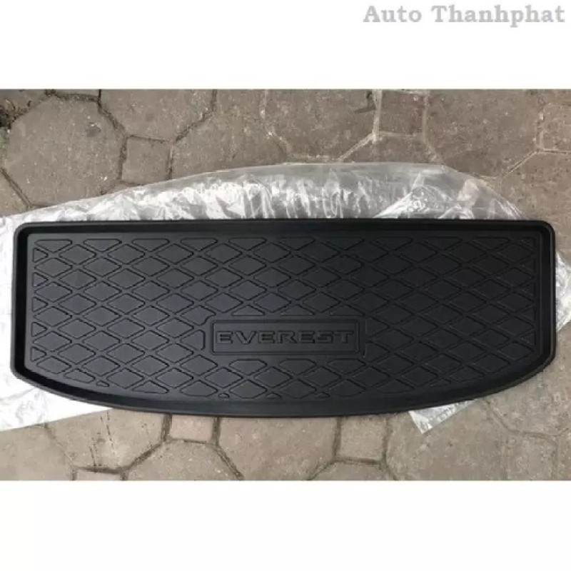 Lót Cốp Nhựa TPO Cao Cấp dành cho xe Ford Everest 2018-2019 2020 2021 Ko Mùi đúc nguyên khối và định hình 4D theo đúng biên dạng với cốp xe và model xe riêng