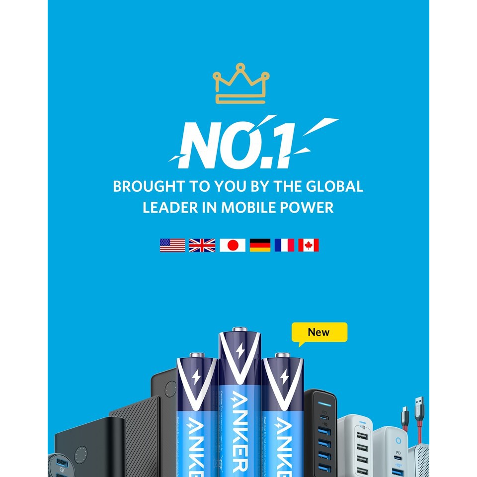 Pin kiềm anker aaa alkaline batteries - b1820