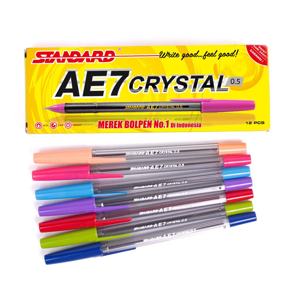 PULPEN / STANDARD / BOLPEN AE7 CRYSTAL BLACK STANDARD PACK
