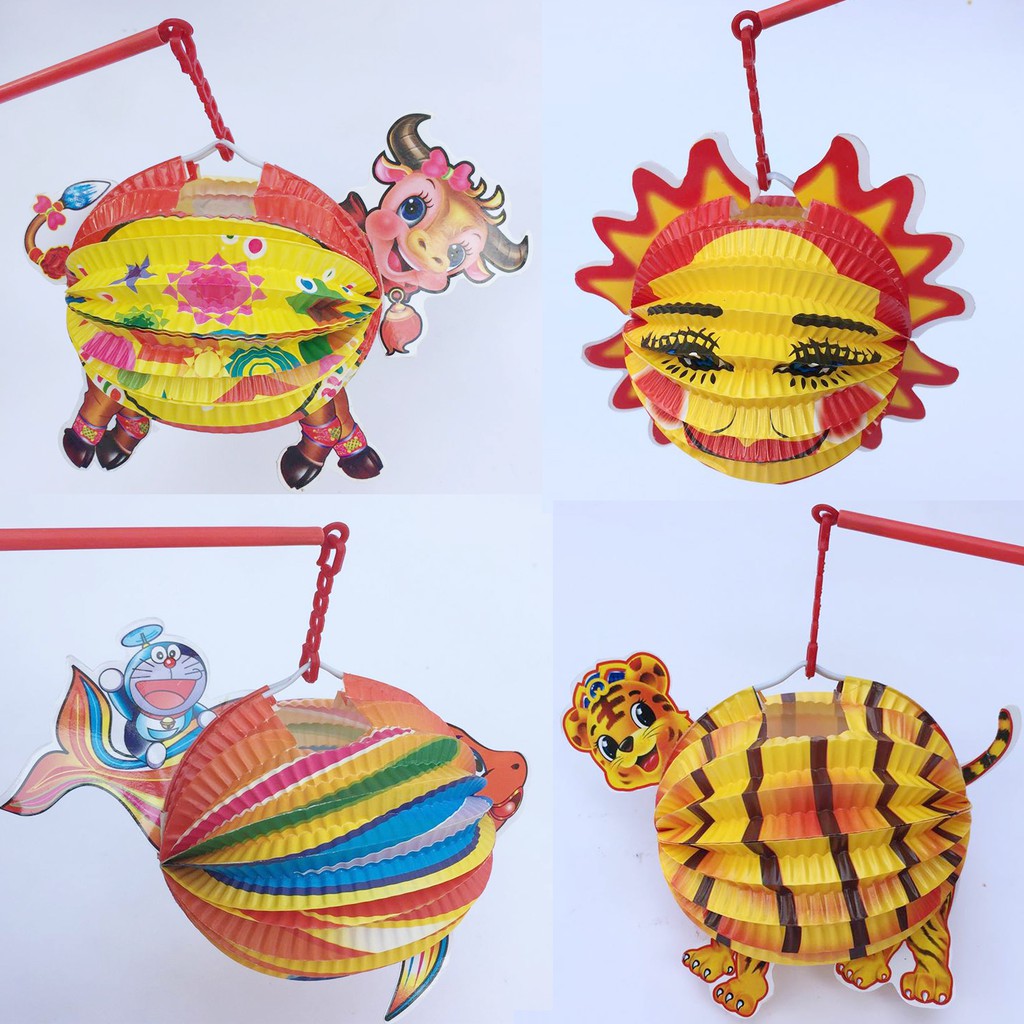 Set 4 lồng đèn giấy cỡ bé