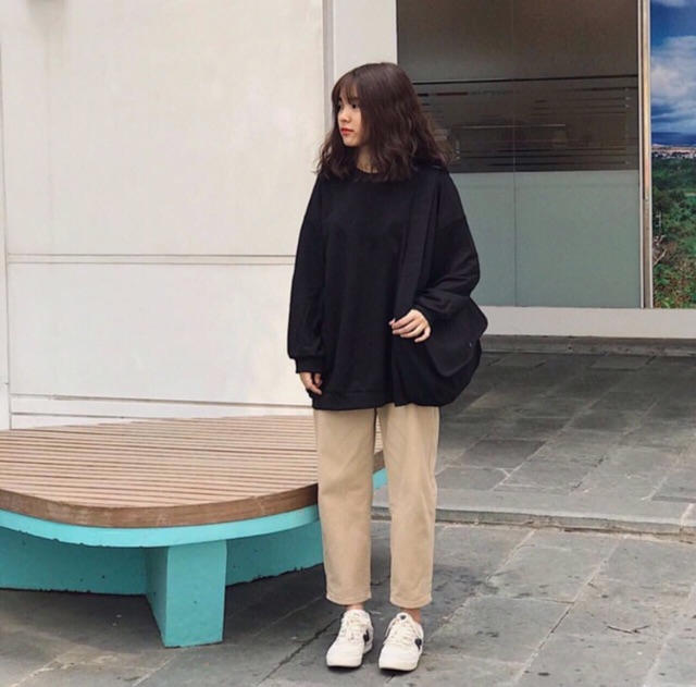 Qkk001 - quần kaki trơn vàng kem