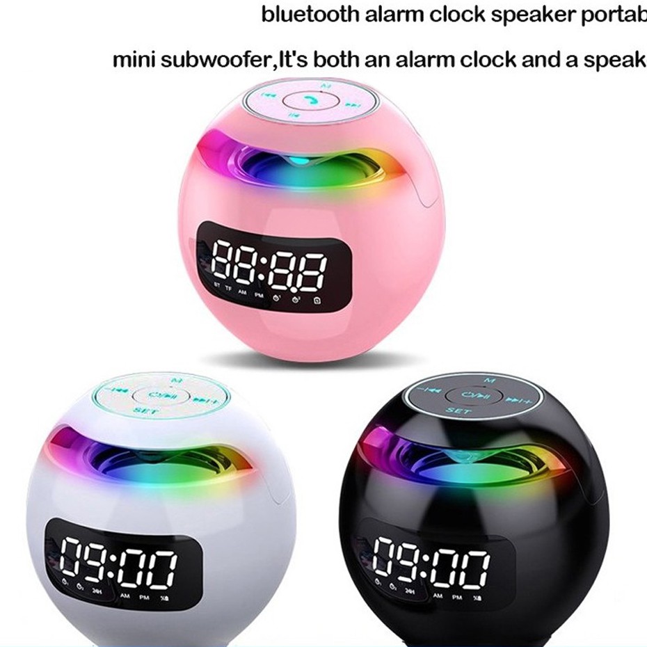 Loa bluetooth G90s, bluetooth 5.0, có màn hình led hiển thị, kiêm đồng hồ báo thức, hỗ trợ thẻ nhớ mở rộng