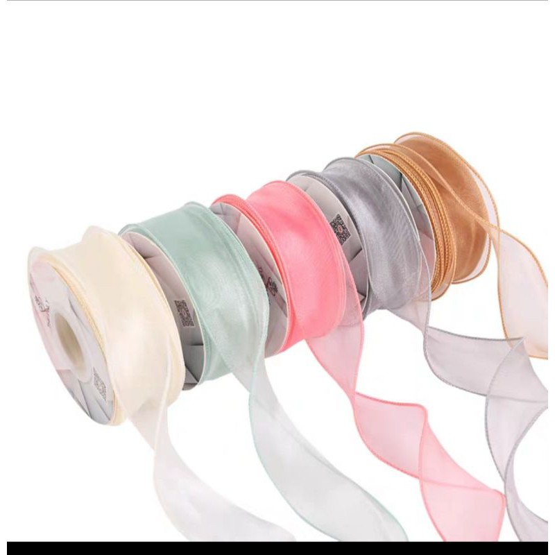 Ruy băng voan bèo viền bô đê hàn cao cấp bản 3.8cm