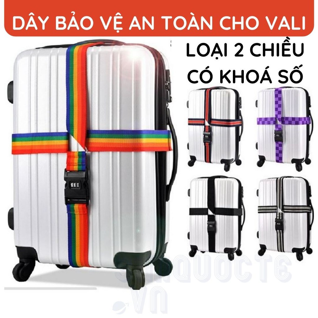 Dây đai an toàn vali du lịch vòng 2 chiều có khóa số