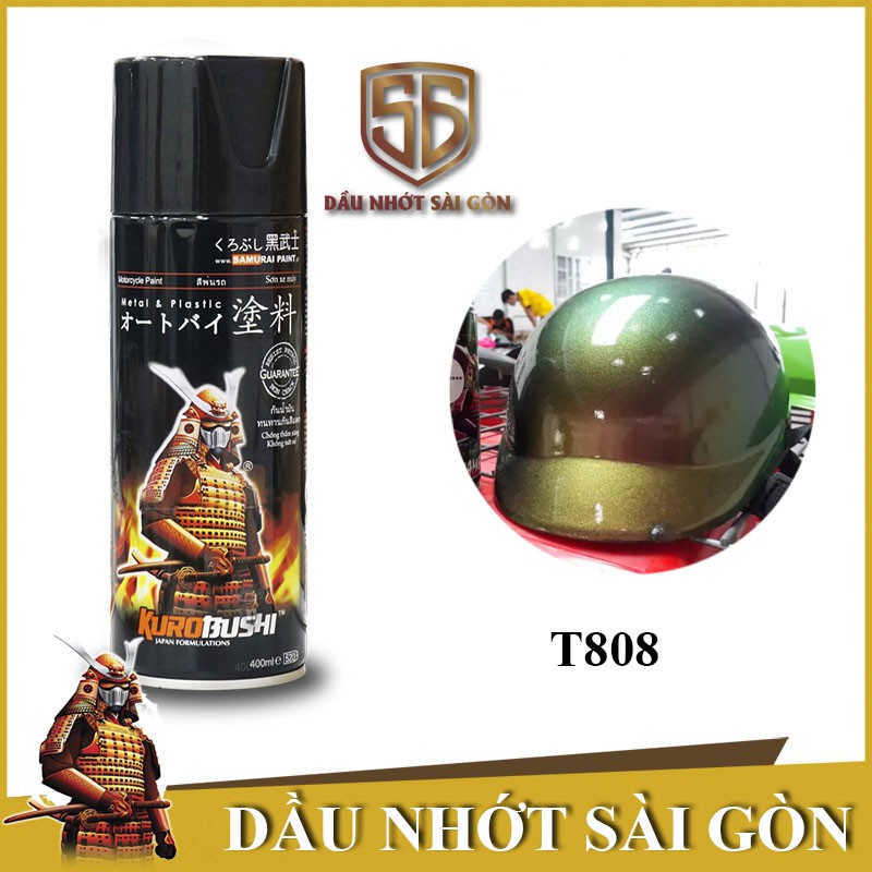 K4/t808 _ sơn xịt samurai t808 đổi màu theo góc nhìn