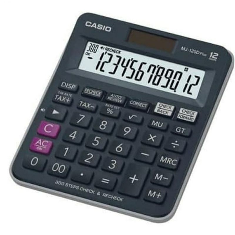 KALKULATOR MEJA ORIGINAL CASIO MJ120D PLUS - Check & Correct Calculator Desktop