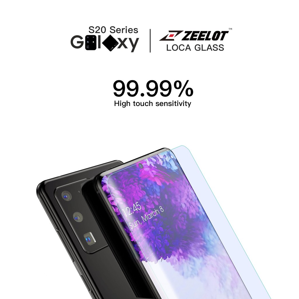 Kính Cường Lực Chống Vân Tay Zeelot 3D UV LOCA MATTE Samsung Galaxy Note 20 Ultra / S20 Plus [Keo UV]