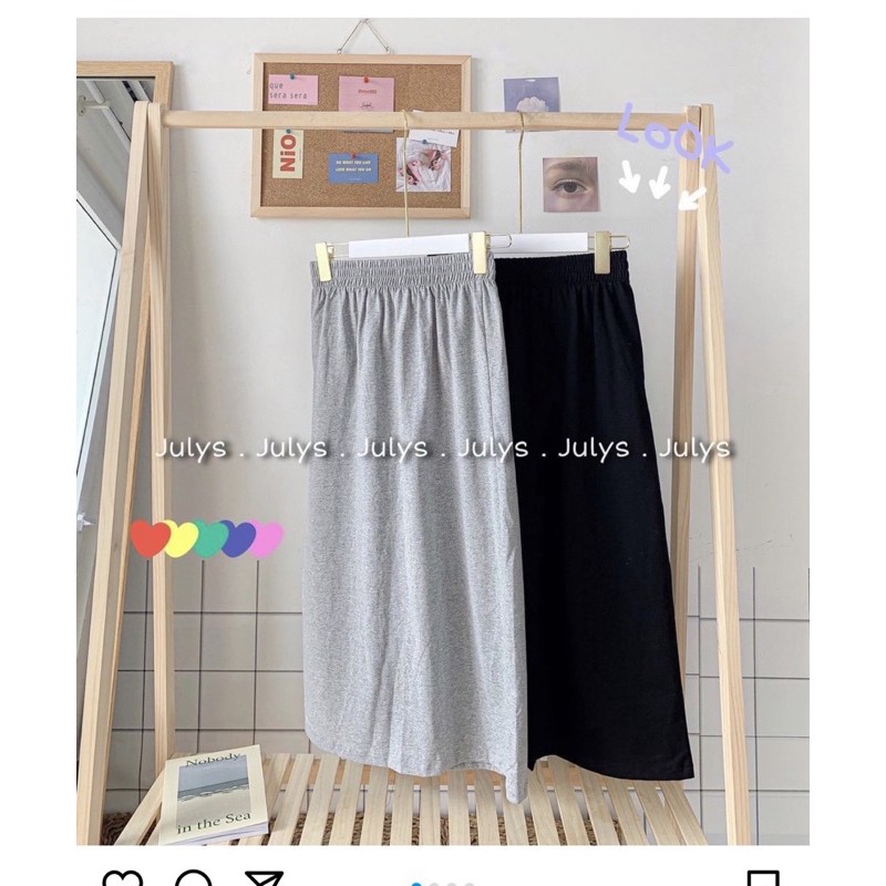 Chân váy cạp chun dáng dài🌱Chân váy midi cạp chun🌱