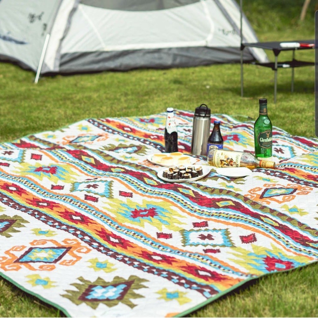 Blackdeer picnic mat large waterproof boho picnic mat from blackdeer ราคา 900 บาท*ส่งฟรี
