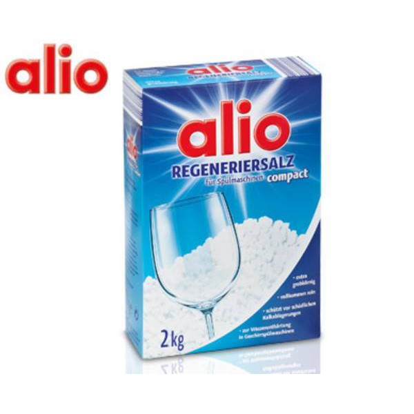 Muối rửa chén bát alio 2kg dùng cho máy,