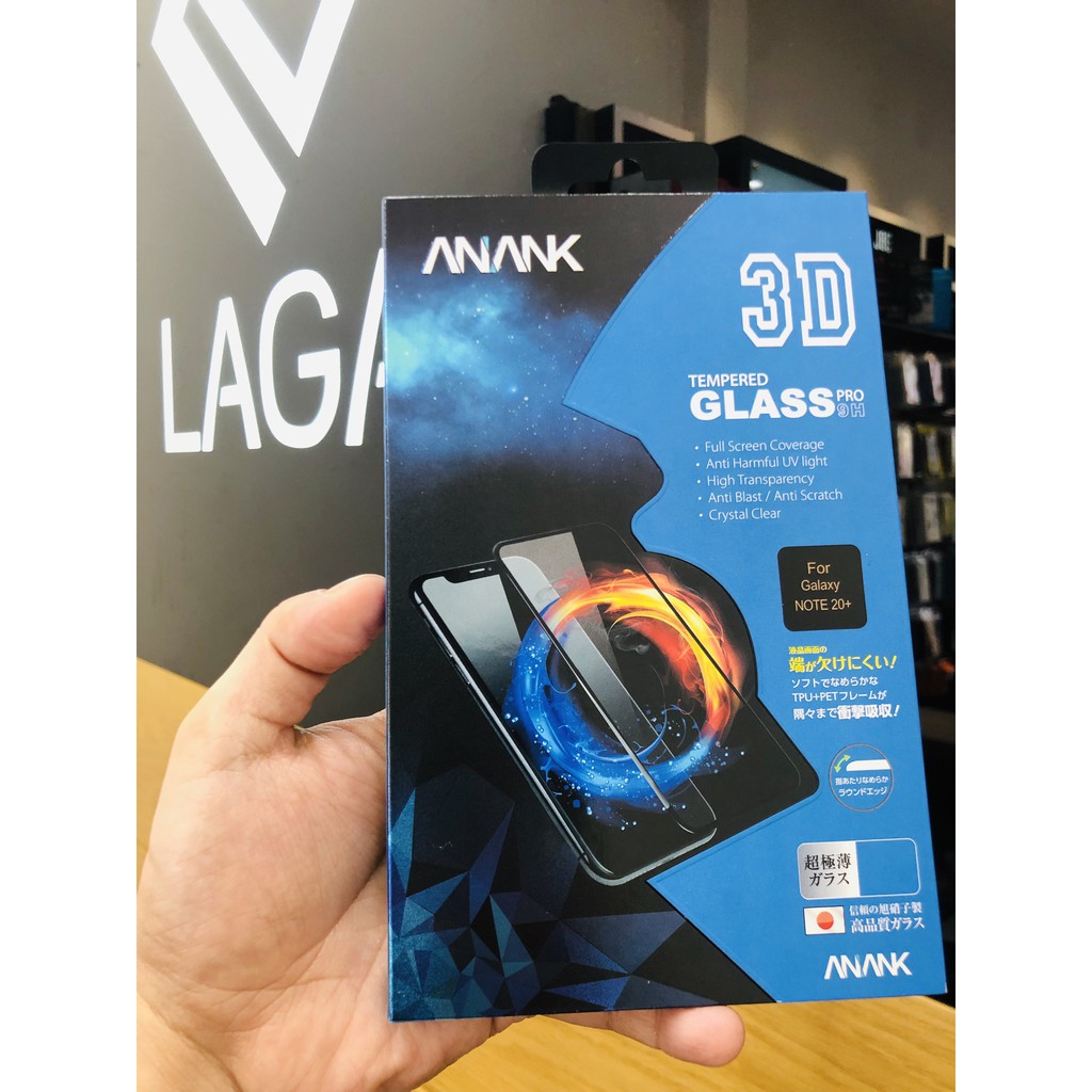 Miếng dán kính cường lực anank 3d samsung galaxy note 20 ultra / s10 - công nghệ nhật bản