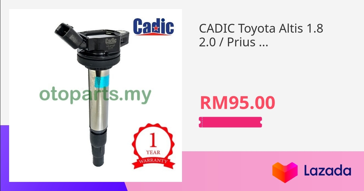 Cadic Toyota Altis Prius Wish Lexus Ct H Ignition Plug Coil