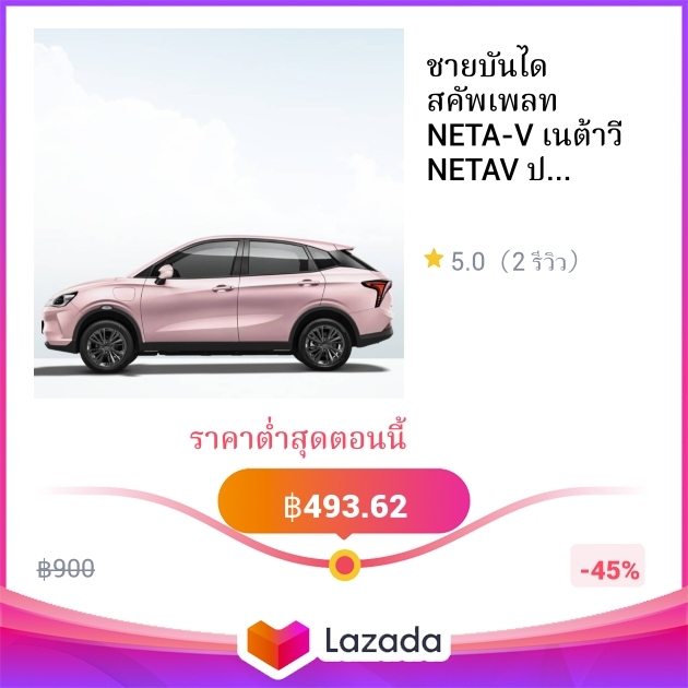 ชายบันได สคัพเพลท NETA-V เนต้าวี NETAV ปี 2022-ปัจจุบัน Scuff Plate (สเ ...