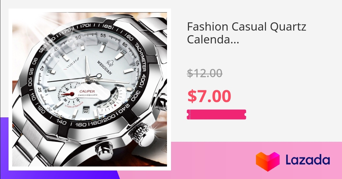 Men's Octagonal Business Steel Belt Waterproof Calendar Quartz Watch