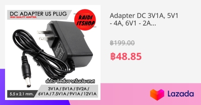 Adapter DC 3V1A, 5V1 - 4A, 6V1 - 2A, 7.5V1A, 9V1 - 3A, 12V1 - 10A, 13 ...