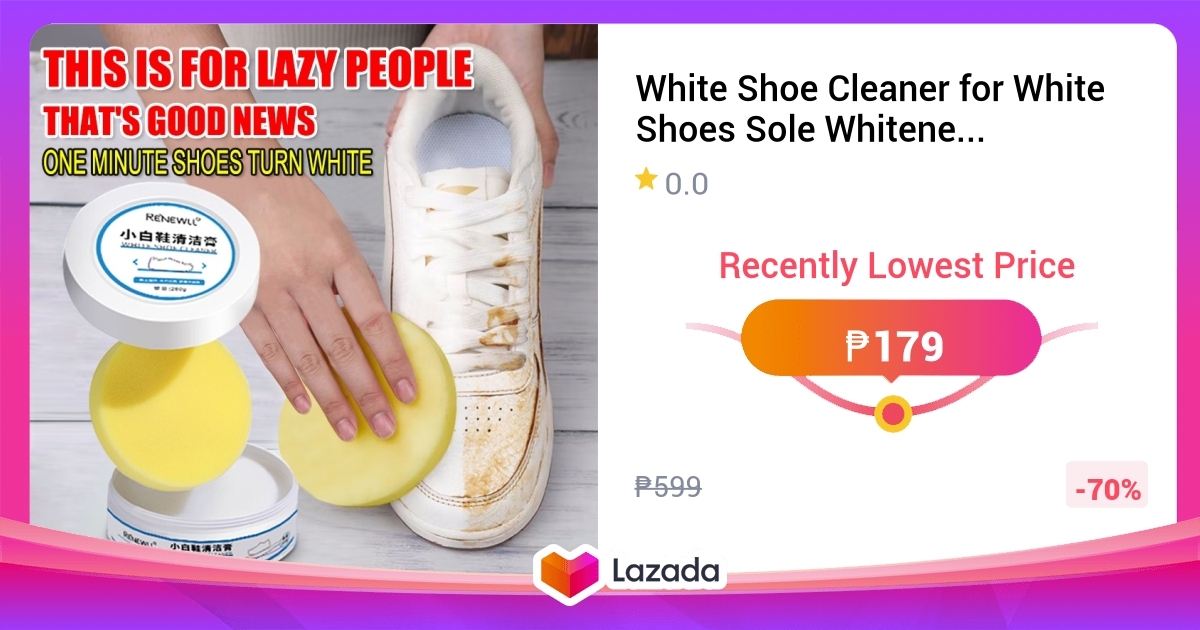 White Shoe Cleaner for White Shoes Sole Whitener Shoes Sneaker Cleaner