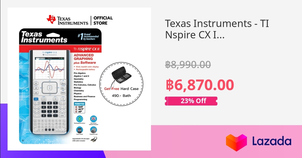 Texas Instruments TI Nspire CX II Graphing Calculator / Opentech Co