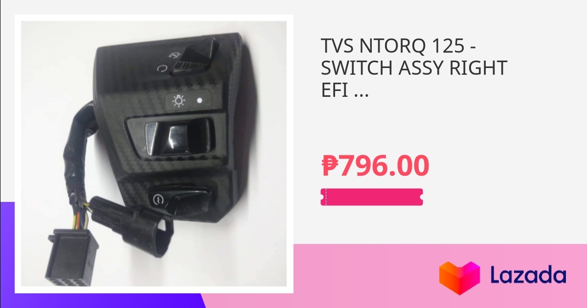 TVS NTORQ 125 SWITCH ASSY RIGHT EFI ( P.No. K2160430 ) TVS Motorcycle