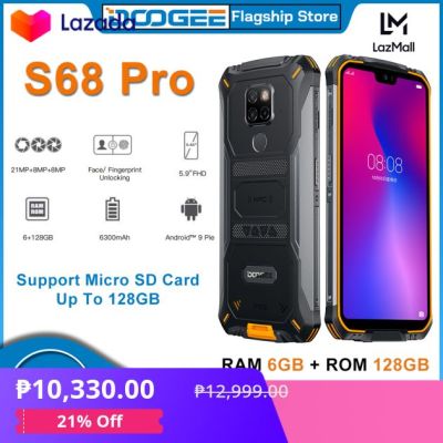 DOOGEE S68 Pro Rugged Smartphone, 6+128GB, 5.9 inch, 21MP Triple Camera ...