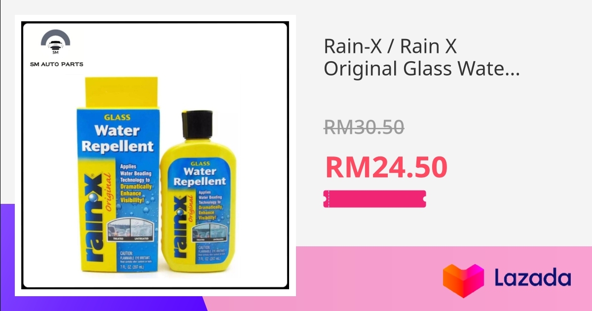RainX / Rain X Original Glass Water Repellent (207ml) Rainx