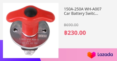 Staccabatteria Per Barca Camion 150A-250A - Interruttore Interruzione 24V, Metallo Rosso - Foto 10