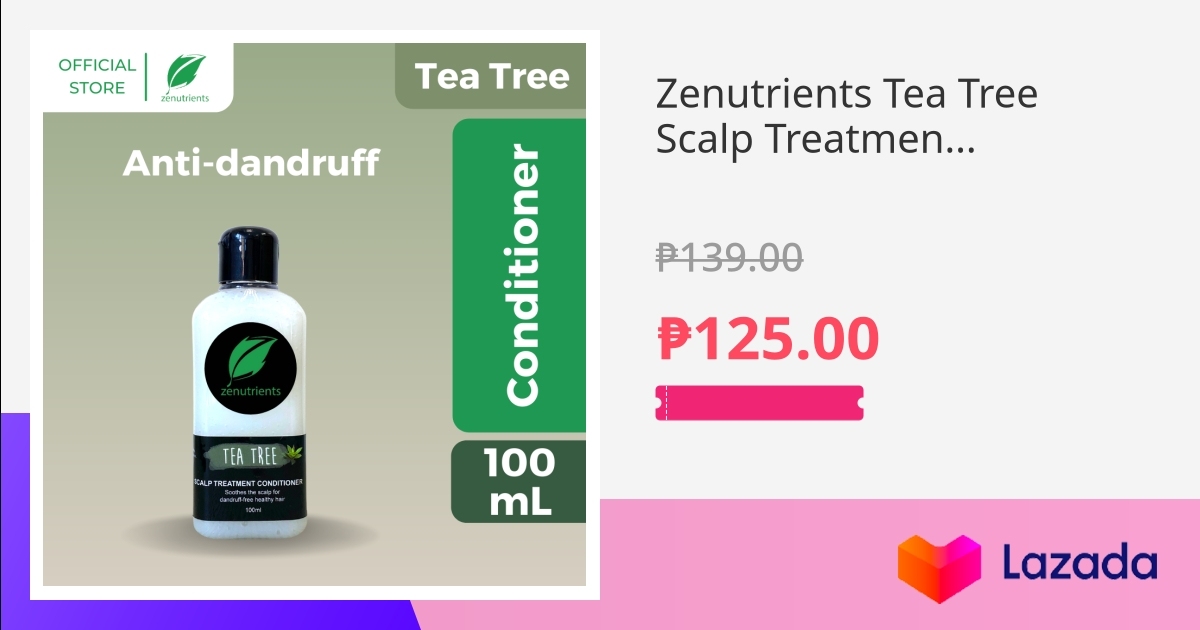 Zenutrients Tea Tree Scalp Treatment Conditioner 100ml (Dandruff