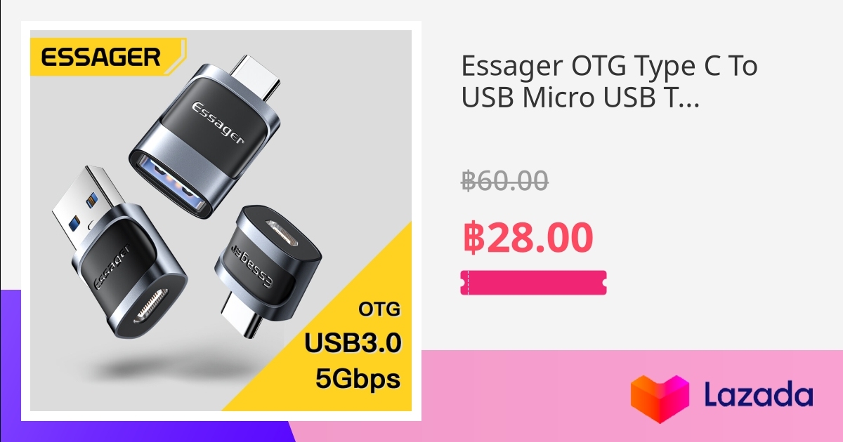 Essager OTG Type C To USB Micro USB To Type C Adapter OTG USB To Type C