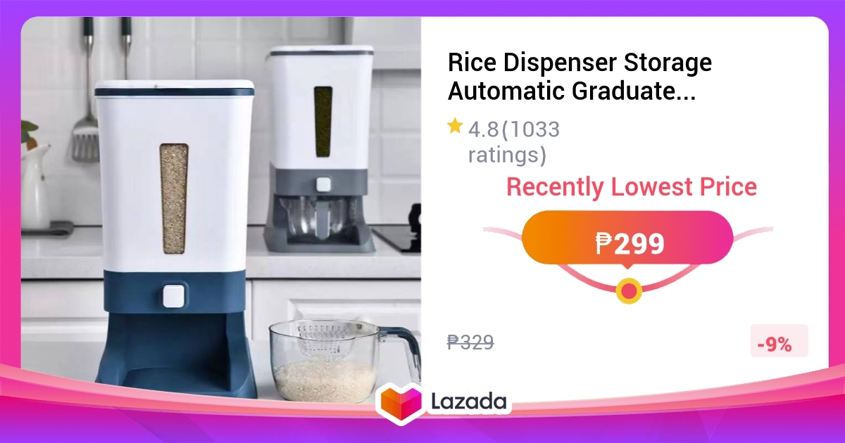 Rice Dispenser Storage Automatic Graduated Plastic Sealed Rice Bucket rice-dispenser-storage-automatic-graduated-plastic-sealed-rice-bucket