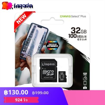 Kingston microSD Card 32GB Canvas Select Plus Class 10 UHS-I 100MB/s ...