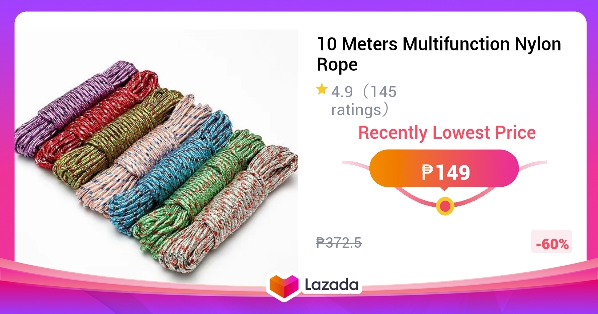 10 Meters Multifunction Nylon Rope