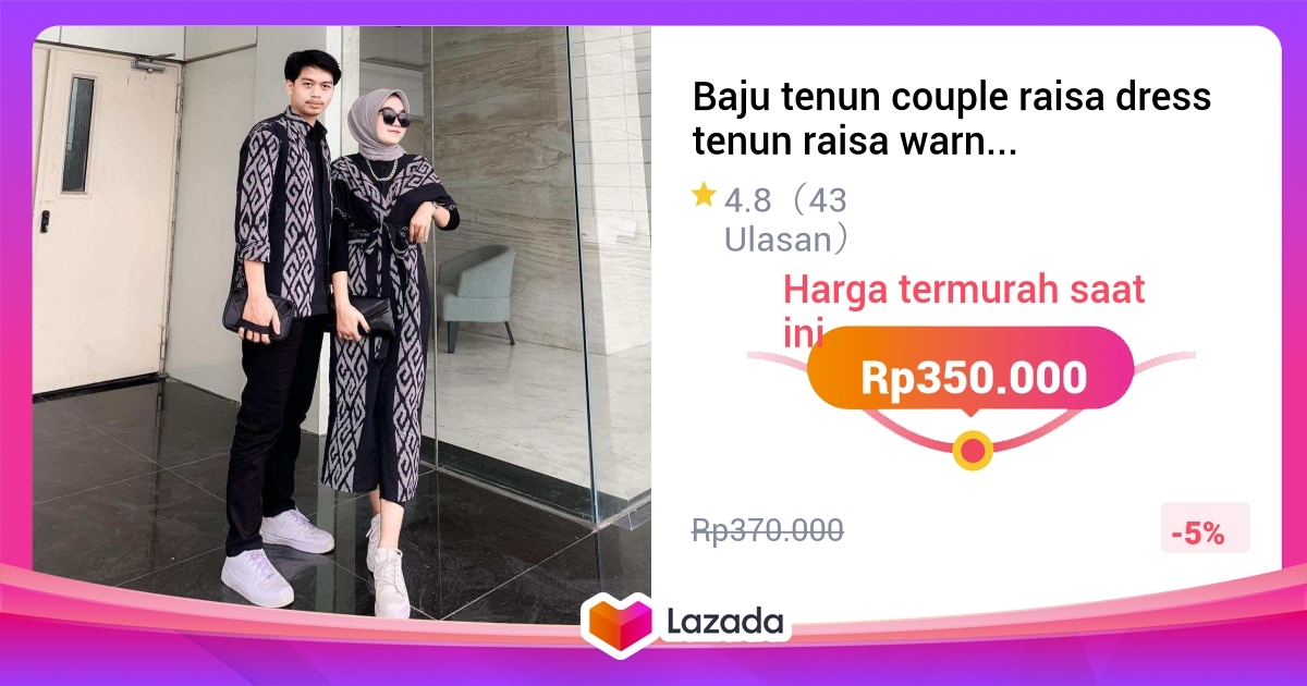 Baju tenun couple raisa dress tenun raisa warna hitam
