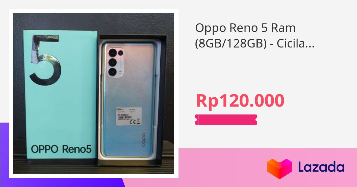 Oppo Reno 5 Ram (8GB/128GB) - Cicilan Tanpa Kartu Kredit + Paket 6 Acc ...