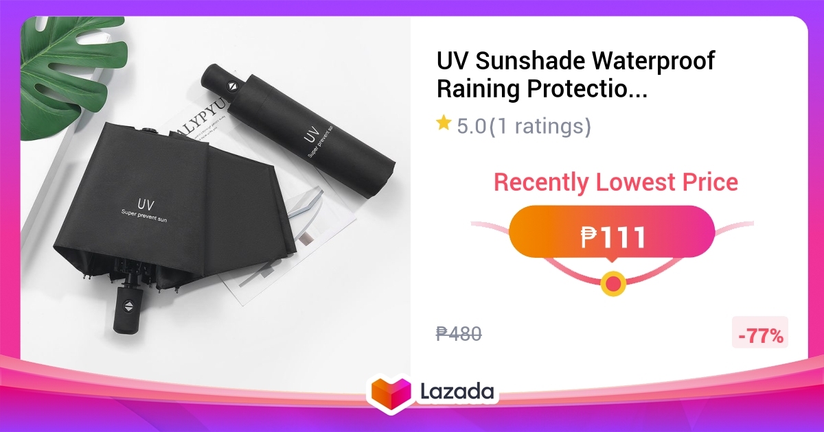 UV Sunshade Waterproof Raining Protection Foldable Umbrella Automatic