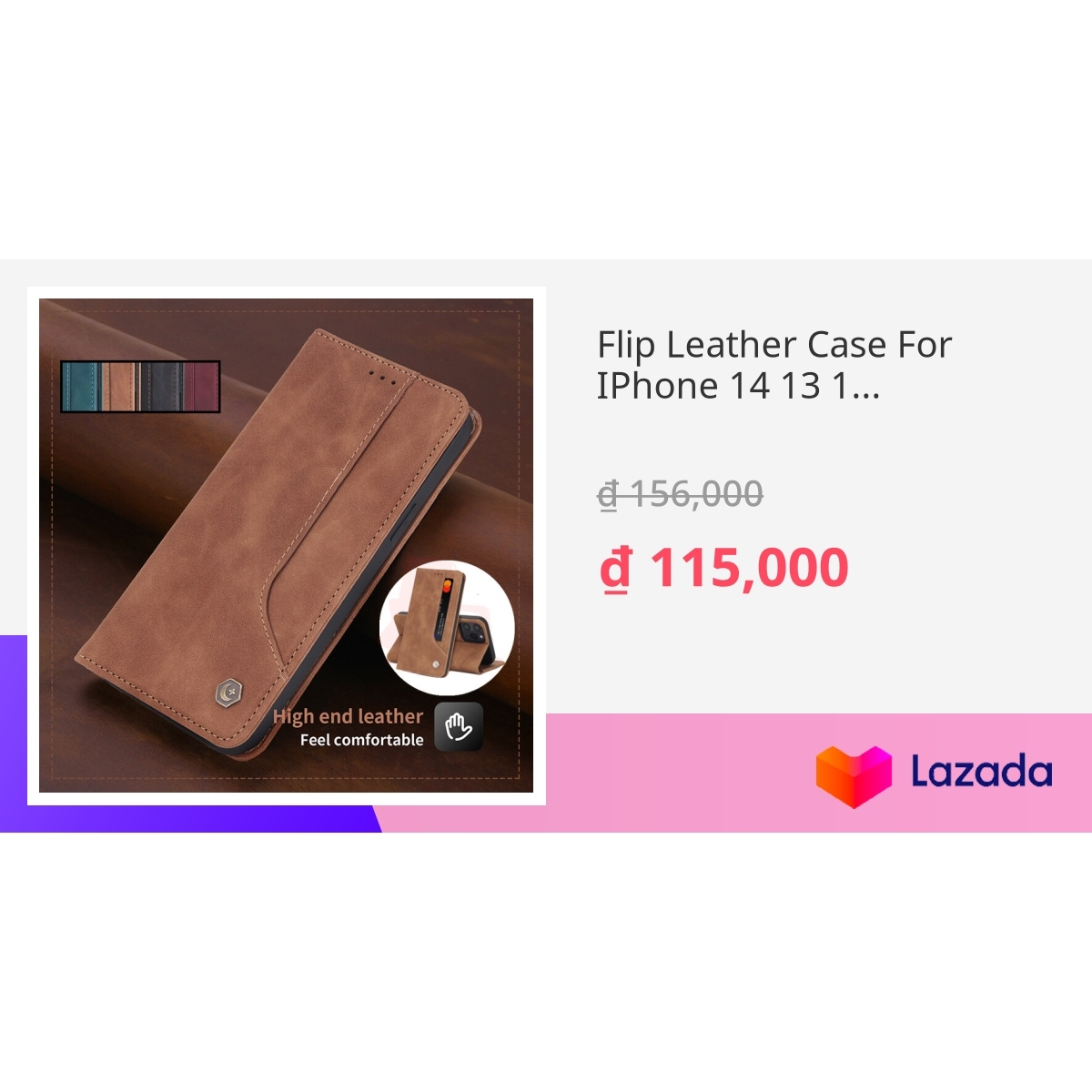 CLLDY Custodia Per Telefono Antifurto In Pelle Per IPhone 14 13 12 - Foto 9