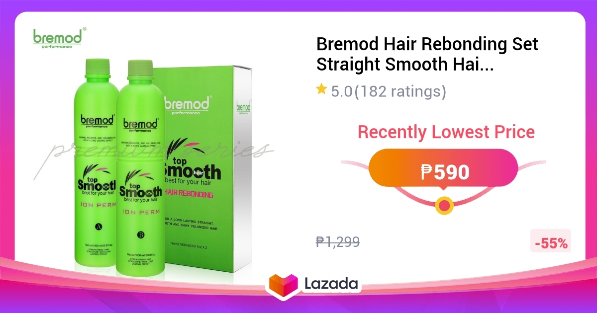Bremod Hair Rebonding Set Straight Smooth Hair Original / Milk 2IN1 (A