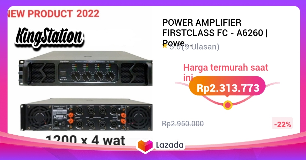 POWER AMPLIFIER FIRSTCLASS FC A6260 Power high quality FCA6260