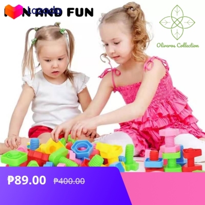 Kids DIY Colorful Building Blocks Creative Set For Learning Educational ...