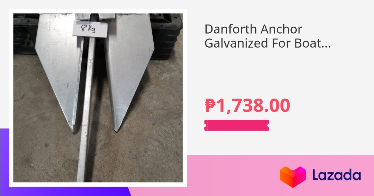 Danforth Anchor Galvanized For Boats and Bancas